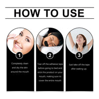 Ximonth Anti-Snoring Sleep Patch, Anti-Snoring Care Sleep At Night To Relieve Dry Mouth And Nose Discomfort Rest Patch