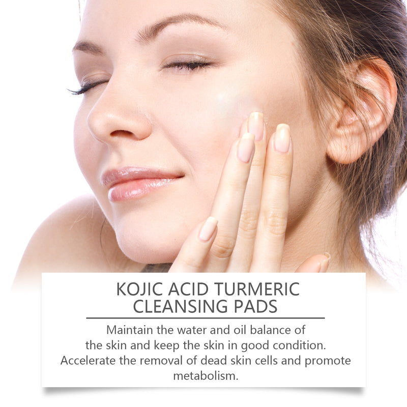 EELHOE Turmeric Acid Cleansing Pads - Lightens Acne, Brightens Pores