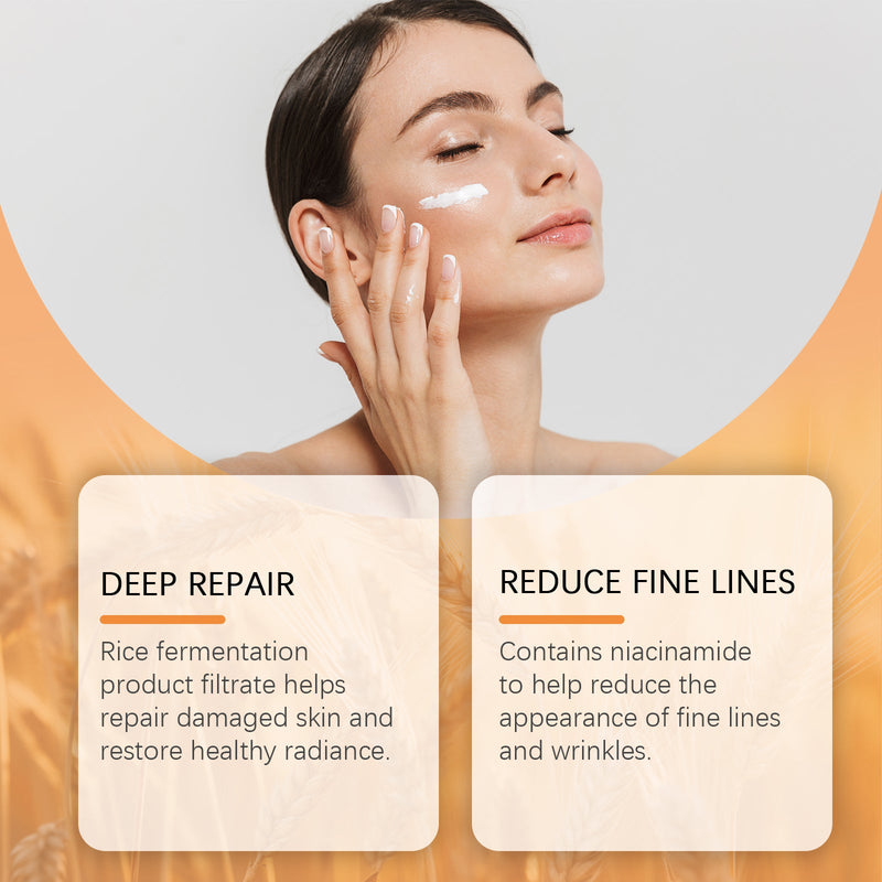 EELHOE Rice Eye Cream Eye Skin Care Brightening Eyes Moisturizing Repair Daily Eye Cream