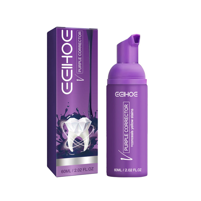 EELHOE Purple Corrector, Deeply Clean Tartar Very Well Tartar Yellow Teeth Care For Oral Health Care