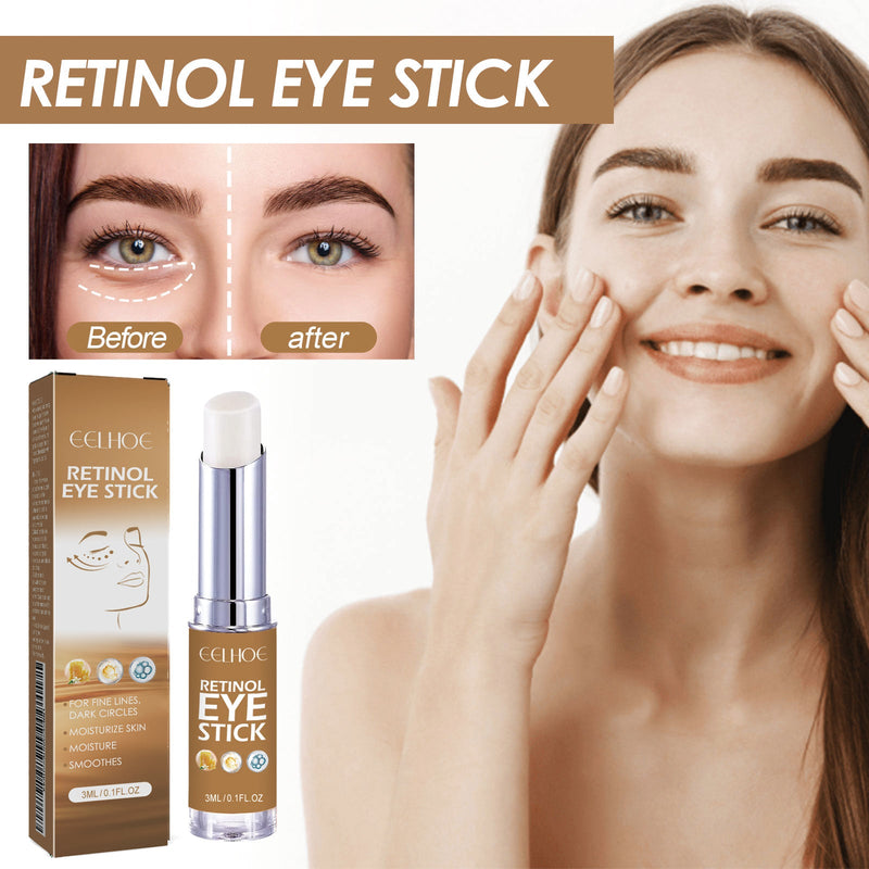 EELHOE Retinol Eye Cream Stick Reduces Eye Bags, Dark Circles And Wrinkles, Moisturizes And Tightenes The Skin Around The Eyes
