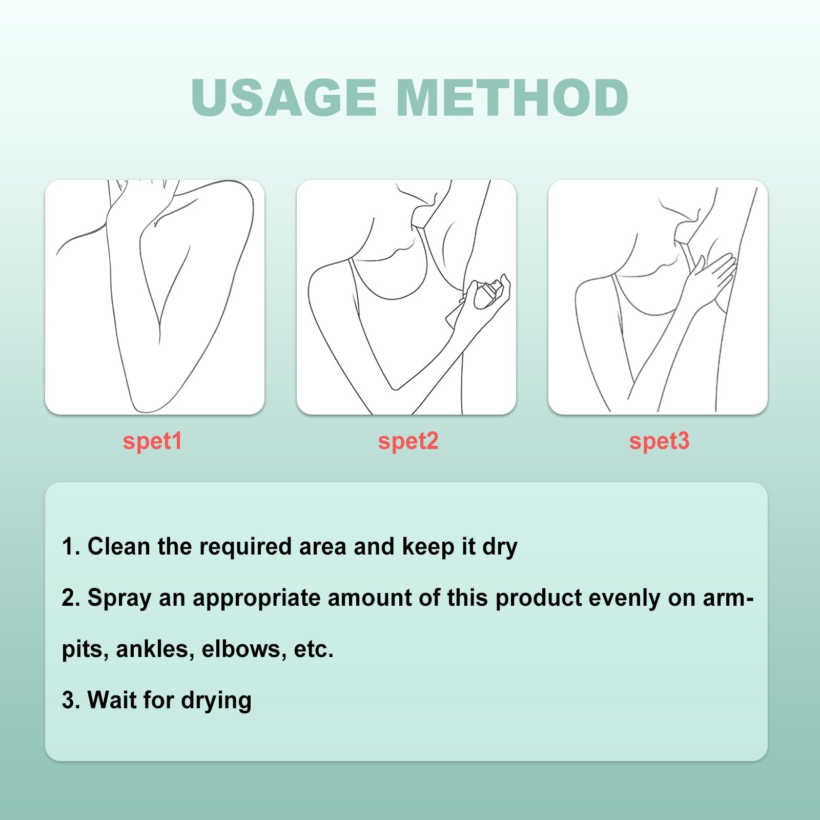 JAYSUING Deodorant Perfume Spray, Armpit Sweat Deodorizing Refreshing Whitening Deodorizing Body Lasting Deodorizing