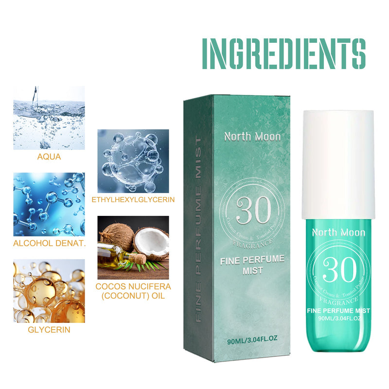 North Moon Perfume Spray Portable Natural Long-Lasting Fresh Light Fragrance Mild Niche Perfume