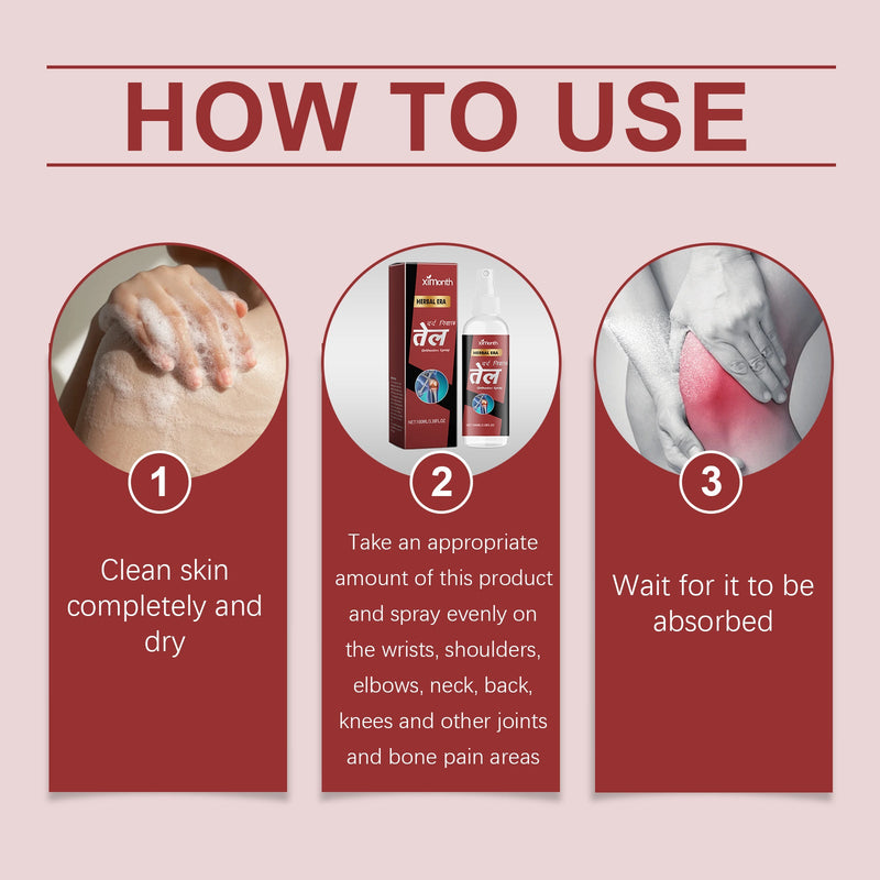Ximonth Muscle And Joint Care Spray Reduces Body Joint Flexibility And Enhances Comfort