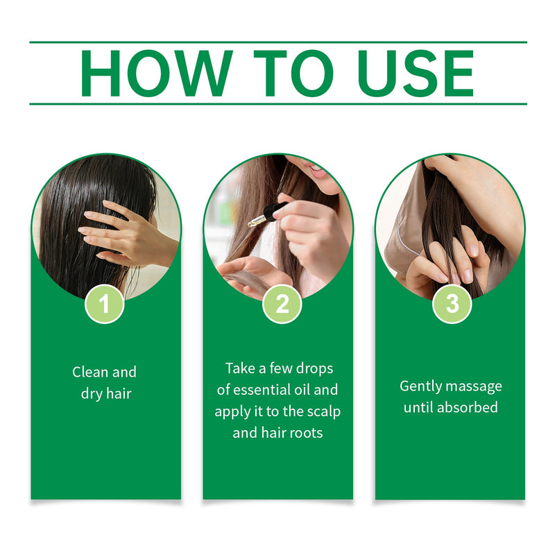 Hoegoa Rosemary Hair Care Essential Oil Nourishes, Strengthens And Moisturizes Hair