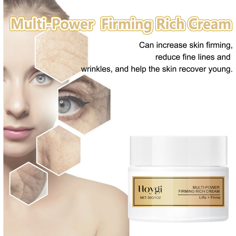 Multi-Power Firming Rich Cream, Lighten Fine Lines Eye Area Moisturizing Firming Skin Moisturizing Anti-Wrinkle Cream