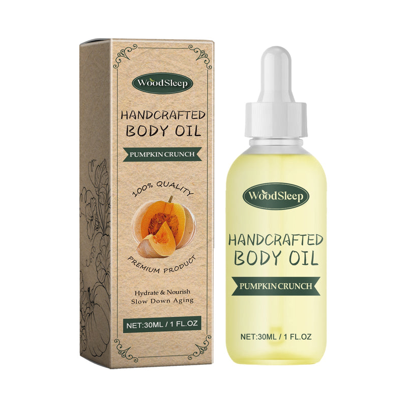 Pumpkin Crunch Handcrafted Body Oil, Brightening Facial Skin And Moisturizing Oil For Fine Lines Under Eye Bags