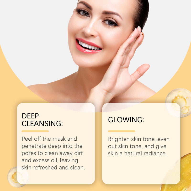 Turmeric Peel Mask Deeply Cleanses Skin, Delicate Pores, Brightens Skin, Hydrates And Moisturizes Skin