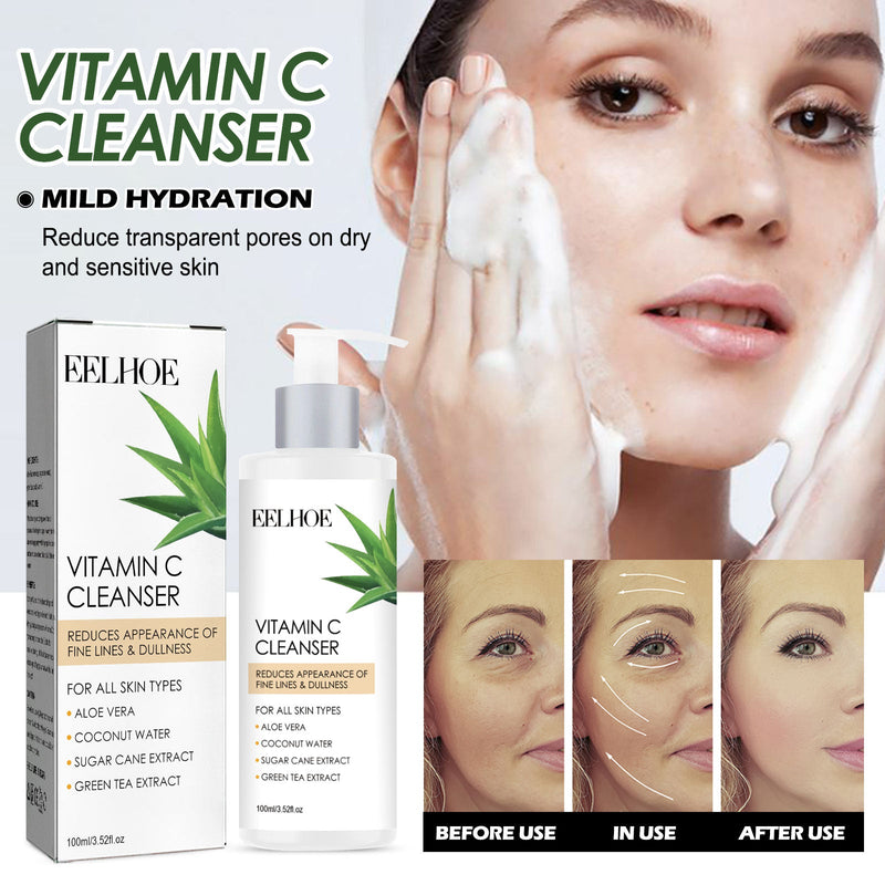Vitamin C Cleanser Deeply Cleans, Tightens Pores, Moisturizes And Brightens Skin