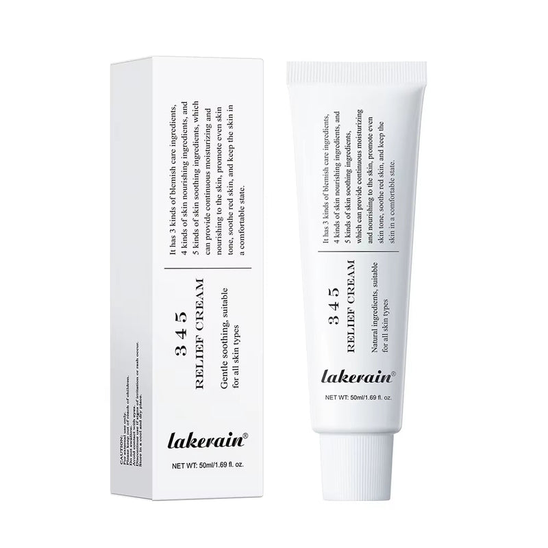 345 Relief Cream Comprehensive Solution to Skin Problems Anti-Sugar and Antioxidant Brightening Skin Improving Acne Marks Moistu