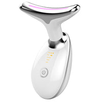 Neck Massager Beauty Device with 7-Color Light Therapy for Neck Wrinkle Care