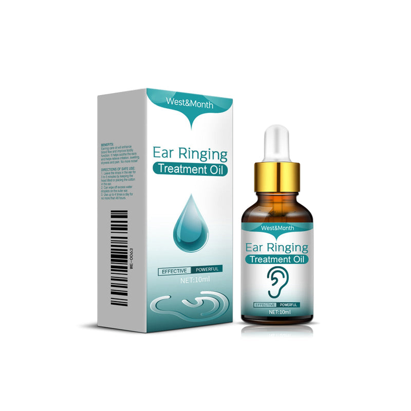 Ear Ringing Treatment Oil, Relieve Tinnitus Ear Itching Ear Pain Clean Earwax Dry Hard Thin Tinnitus Oil