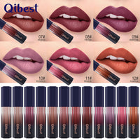 Lip Glaze Qibest Liquid Mist Matte Lipstick Does Not Fade Non-stick Cup Easy-to-Apply Lip Gloss