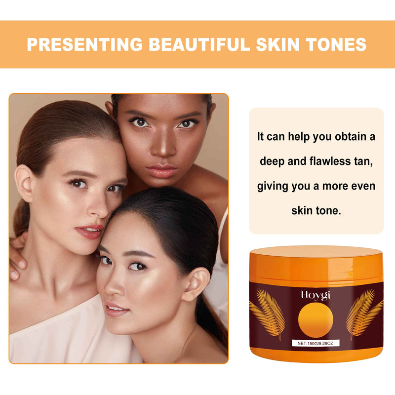 Intensive Tanning Gel, Summertime Seaside Beach Sunbath To Help Tanning Wheat Color Body Moisturizer Gel