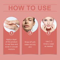 Facial Exfoliating Scrub Cleanses Skin With Refreshing, Non-Tight Oil Control Gentle Care Scrub