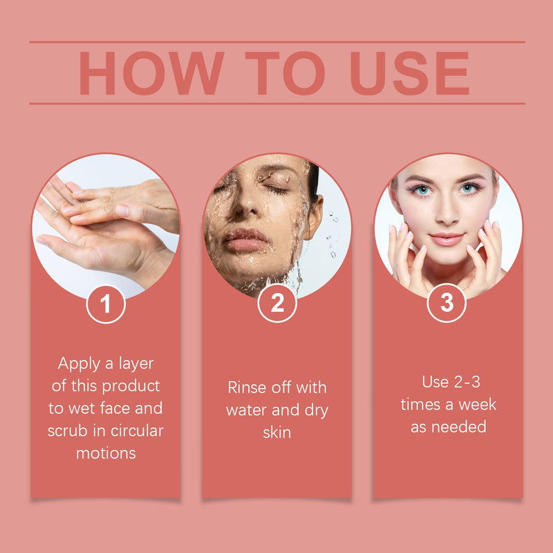 Facial Exfoliating Scrub Cleanses Skin With Refreshing, Non-Tight Oil Control Gentle Care Scrub