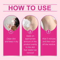 Gentle Depilatory Mousse Gentle Depilatory Body Hair Removal Refreshing Silky Skin Care Foam Mousse