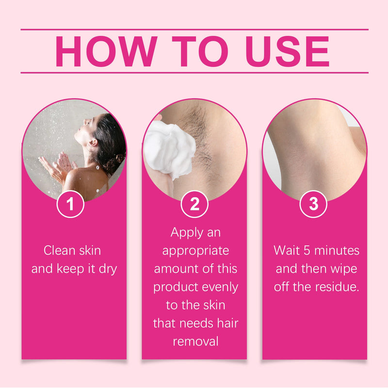 Gentle Depilatory Mousse Gentle Depilatory Body Hair Removal Refreshing Silky Skin Care Foam Mousse