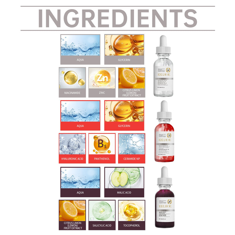 Acne Set Facial Cleansing Acne Repair Skin Whitening Acne Print Essence Mask Set