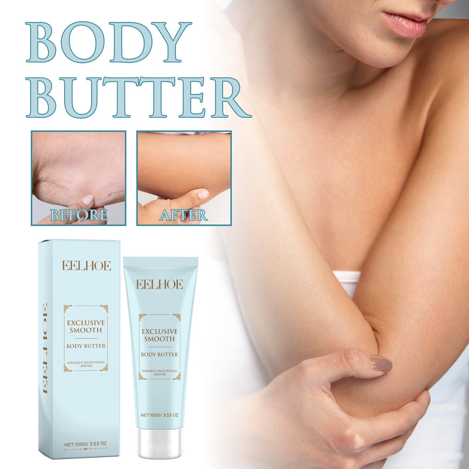 Body Butter, Moist Hydrating Firming Smooth Delicate Skin To Carry Bright Color Of Skin Repair Body Cream