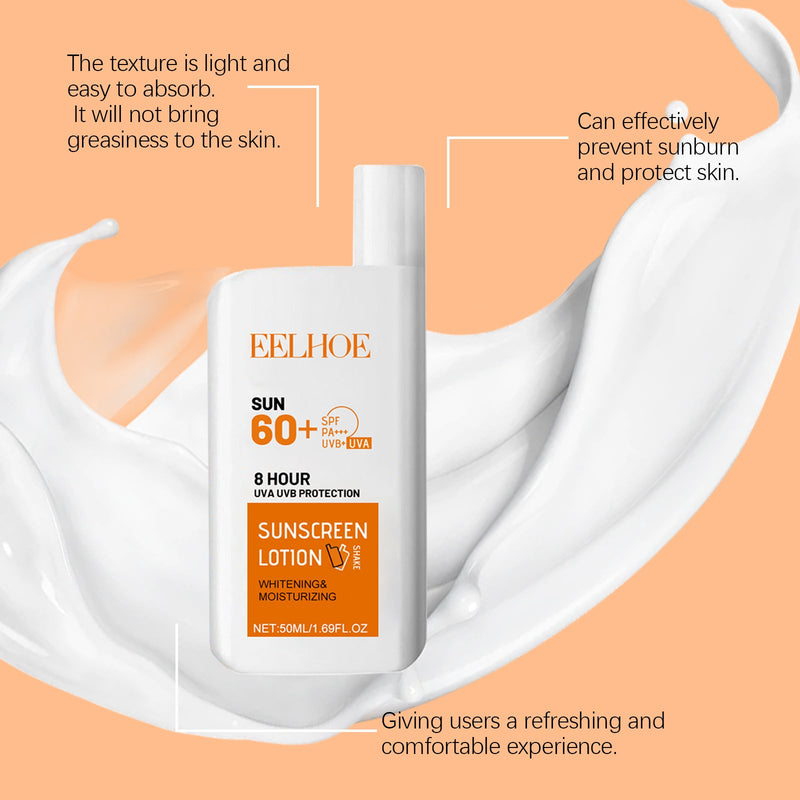 Refreshing Protective Cream, Refreshing Moisturizing Non-Sticky Mild Moisturizing Breathable Isolation Facial Protective Lotion