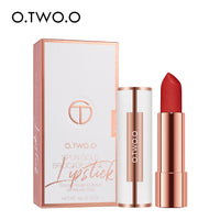 O.TWO.O Matte Lipstick Nude Brown Red Lips Makeup Velvet Silky Smooth Texture Long Lasting Waterproof Lip Stick 12 Colors