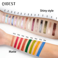 QIBEST Diamond Pearl Liquid Eye Shadow Shine Bright Eye Shadow Liquid High Gloss Eye Shadow Matte Eye Shadow Liquid