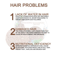 Polygonum Multiflorum Shampoo Cake, Nourishing Root Essential Oil Shampoo Black Soothing Vegetable Shampoo