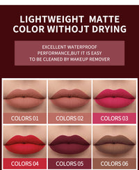 HANDAIYAN Popular Matte Matte Velvet 12 Colors Lip Gloss Liquid Lipstick Lip Glaze