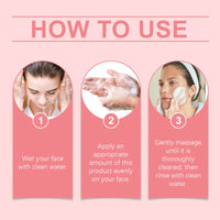 Salicylic Acid Foam Cleanser Gentle Moisturizing Oil Control Facial Skin Cleansing Delicate Pore Cleanser
