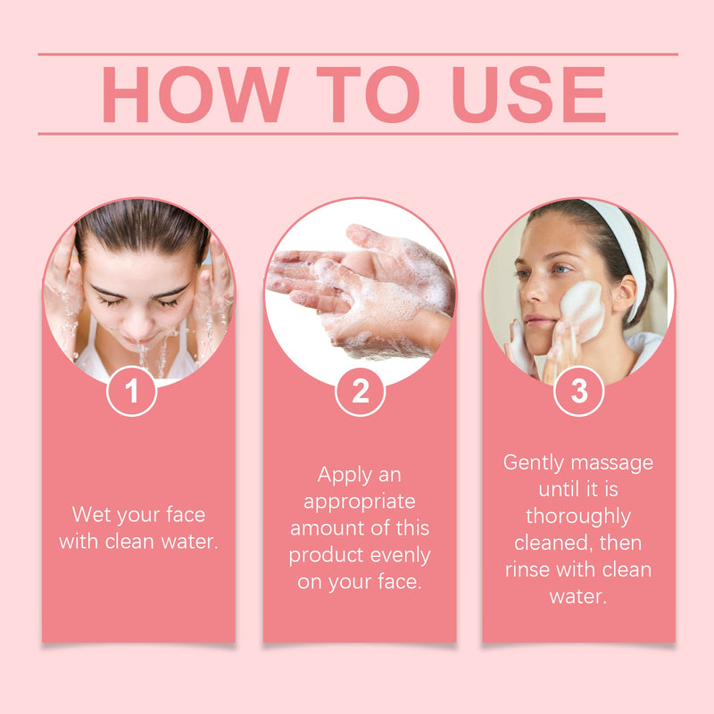 Salicylic Acid Foam Cleanser Gentle Moisturizing Oil Control Facial Skin Cleansing Delicate Pore Cleanser
