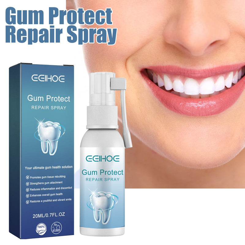 EELHOE Gum Protect Repair Spray, Relieve Swelling And Pain Of Inflamed Gums Whitening Teeth Oral Cleaning Care Spray