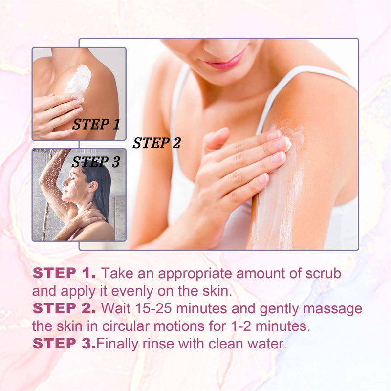 Blueberry Whipped Scrub, Exfoliating Tender Lighten Body Dull Brightening Skin Scrub