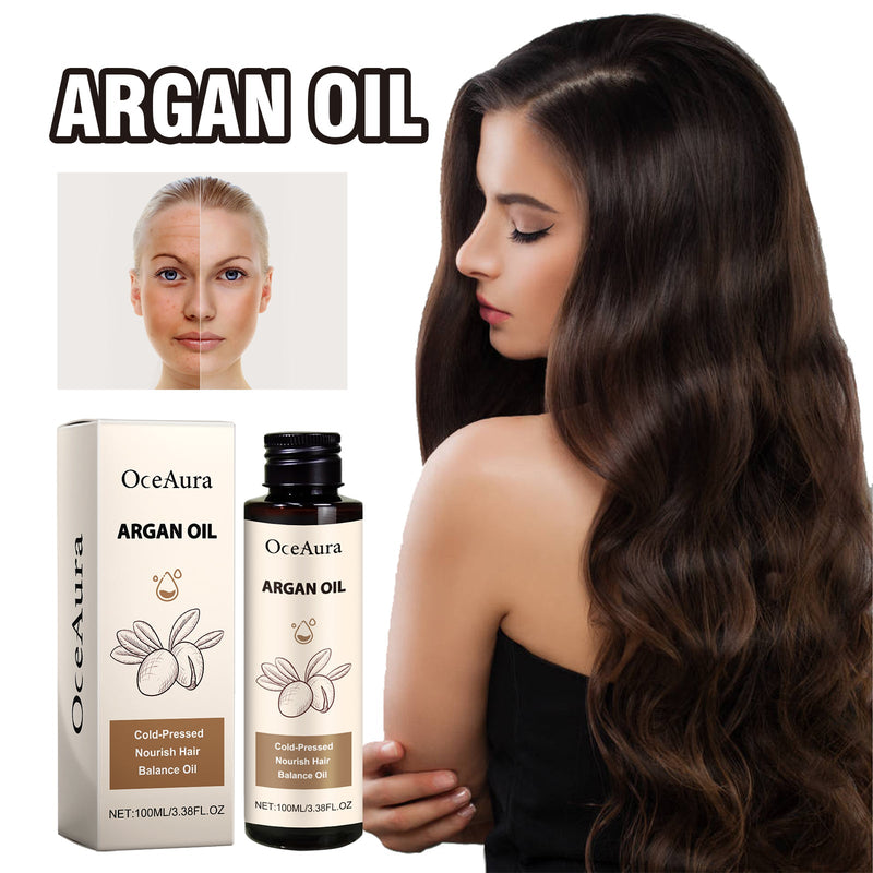 Argan Oil, Repair Dry Short-Tempered Hair Moist Skin Multi-Effect Raise Hair Oil