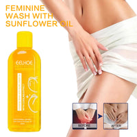 EELHOE Feminine Wash With Sunflower Oil, Body Cleansing Skin Refreshing Oil Control Moisturizing Long-Lasting Fragrance Shower Gel