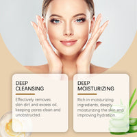 WoodSleep Cucumber And Aloe Vera Hydrating Gel Facial Cleansing Aloe Vera Gel Moisturizing Nourishing Gentle Exfoliating