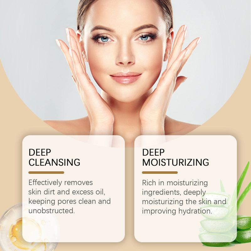 WoodSleep Cucumber And Aloe Vera Hydrating Gel Facial Cleansing Aloe Vera Gel Moisturizing Nourishing Gentle Exfoliating