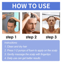 OUHOE Men's Dense Hair Foam Mousse, Clean Repair Hair Root, Dense And Moisturizing Hair Mousse