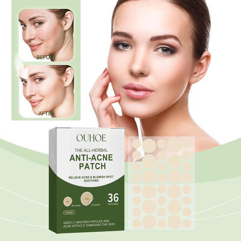 Anti-Acne Patch, Gentle Cleansing Helps Relieve Facial Blemishes Appearance Concealer Breathable Facial Care Patch