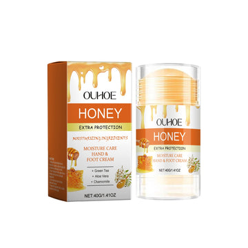 Hand And Foot Care Stick, Deep Moisturizing Soft Skin Cleansing Exfoliating Honey Nourishing Hand And Foot Care Cream