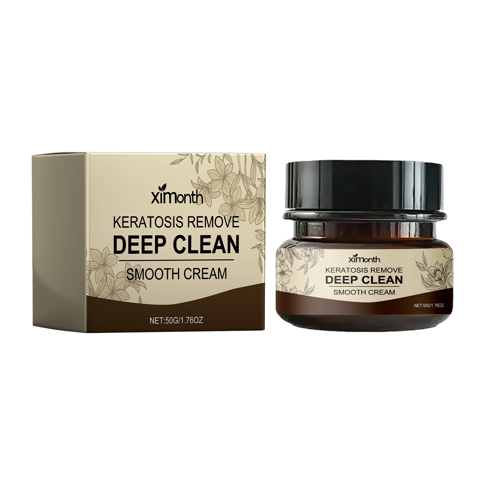 Keratosis Remove Deep Clean Smooth Cream, Clear Skin Acne Exfoliating Unclog Pores Moisturizing Tender And Smooth Skin