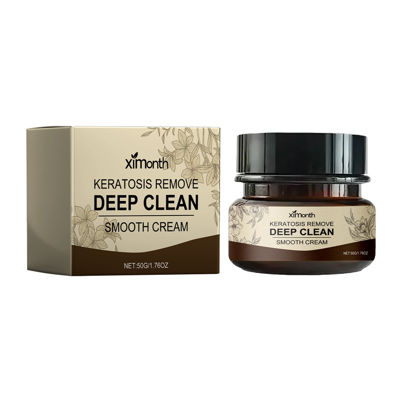 Keratosis Remove Deep Clean Smooth Cream, Clear Skin Acne Exfoliating Unclog Pores Moisturizing Tender And Smooth Skin