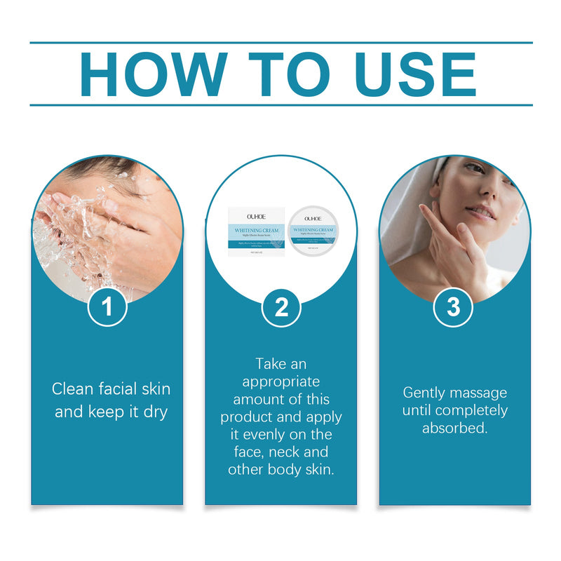 OUHOE Moisturizing Night Cream - Whitening & Radiance-Boosting Repair Cream
