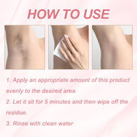 Hair Removal Cream, Underarm Leg Hand Hair Removal Mild Non-Irritating Smooth Delicate Skin Clean