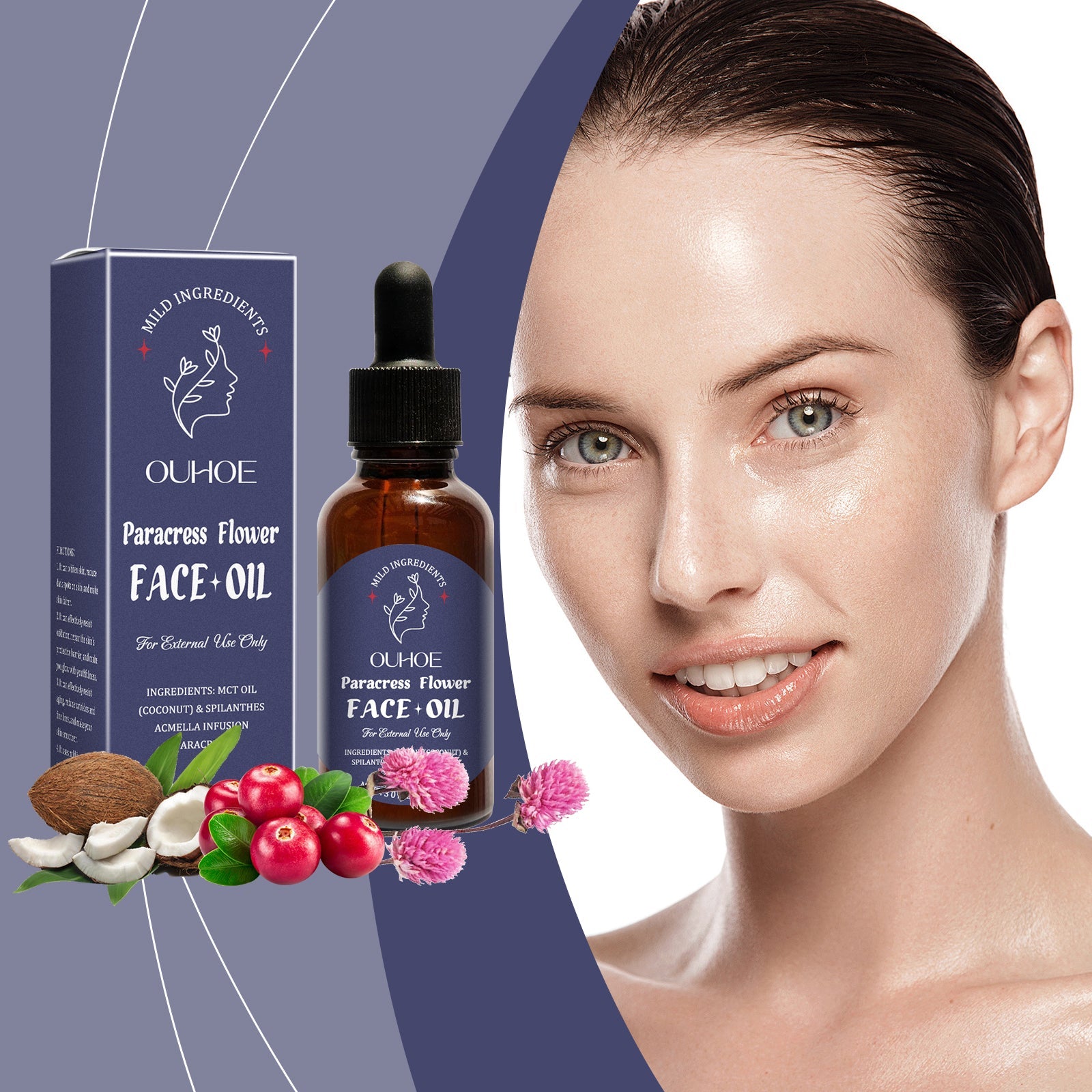 Moisturizing Facial Essential Oil Lightens Fine Lines, Firming, Delicate And Brightening Skin Daily Facial Care Essential Oil