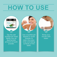 Volcanic Ash Bentonite Dental Powder Tooth Cleaning Powder To Remove Stains And Maintain Oral Hygiene