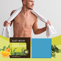 East Moon Ocean Citrus Bath Soap For Men Gentle Clean Oil Control Refreshing Stay Fragrant Body Bath Soap