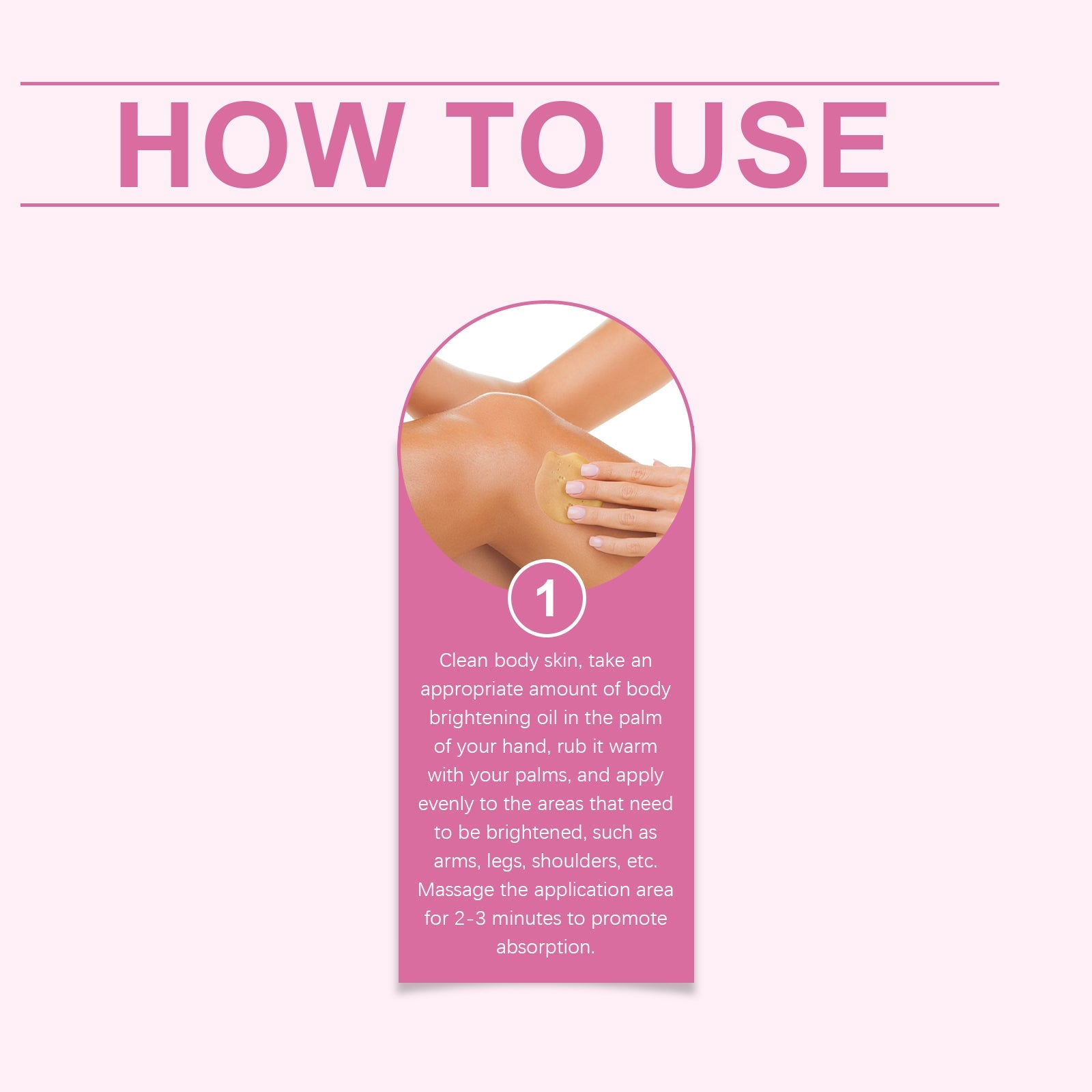 OUHOE Body Brightening Oil Moisturizes And Restores Dark, Brightening, Delicate And Easy To Absorb