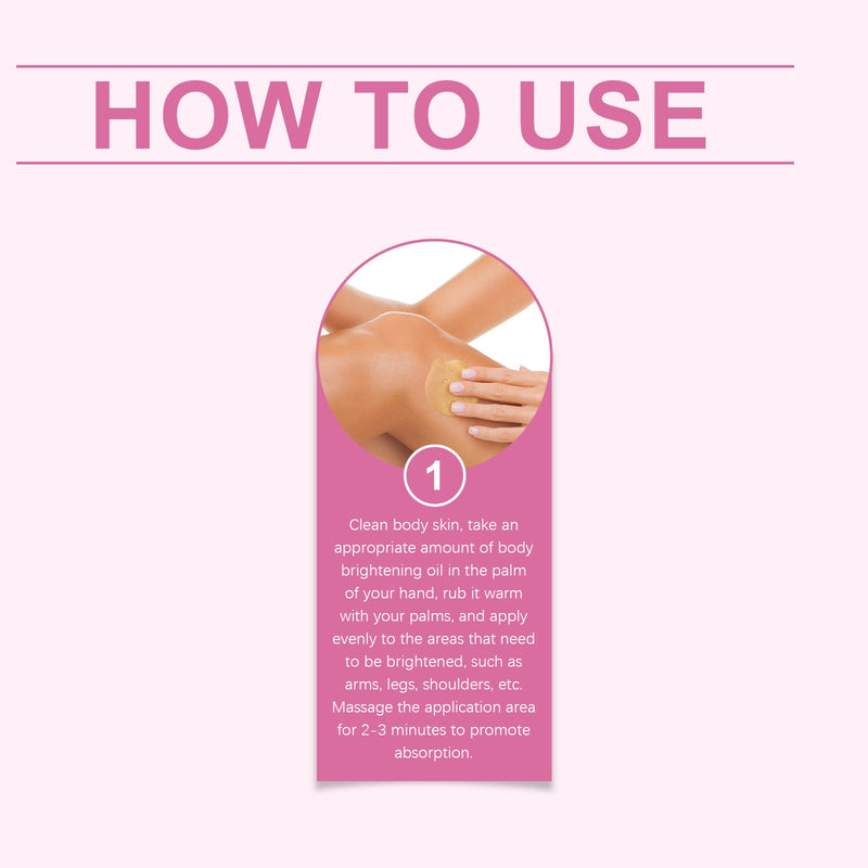 OUHOE Body Brightening Oil Moisturizes And Restores Dark, Brightening, Delicate And Easy To Absorb