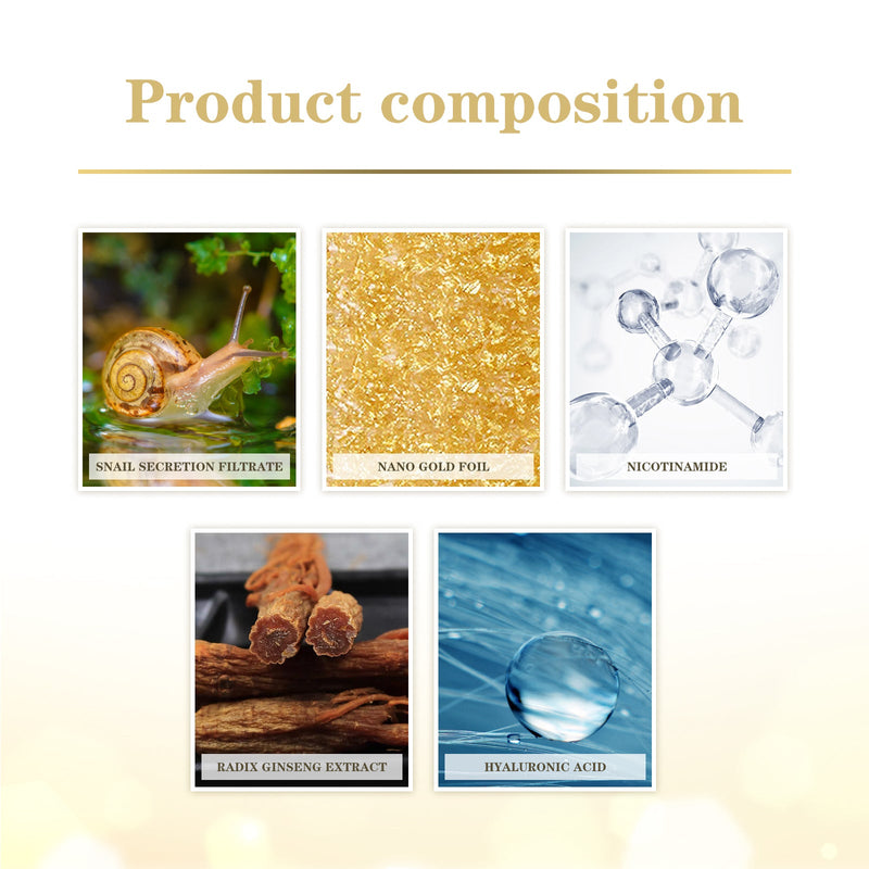 24k Gold Face Serum, Hydrates Reduces Wrinkles Cleans Shrinks Pores And Brightens Skin Serum
